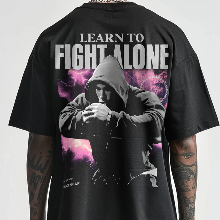 Alone Oversized (Backprint) Shirt (Super Sale)