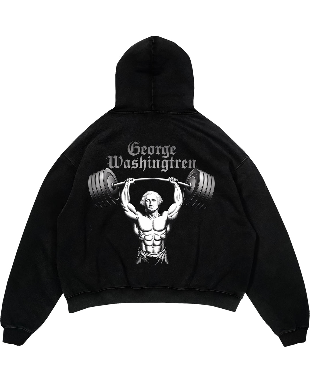 george washingtren Oversized (Backprint) Hoodie