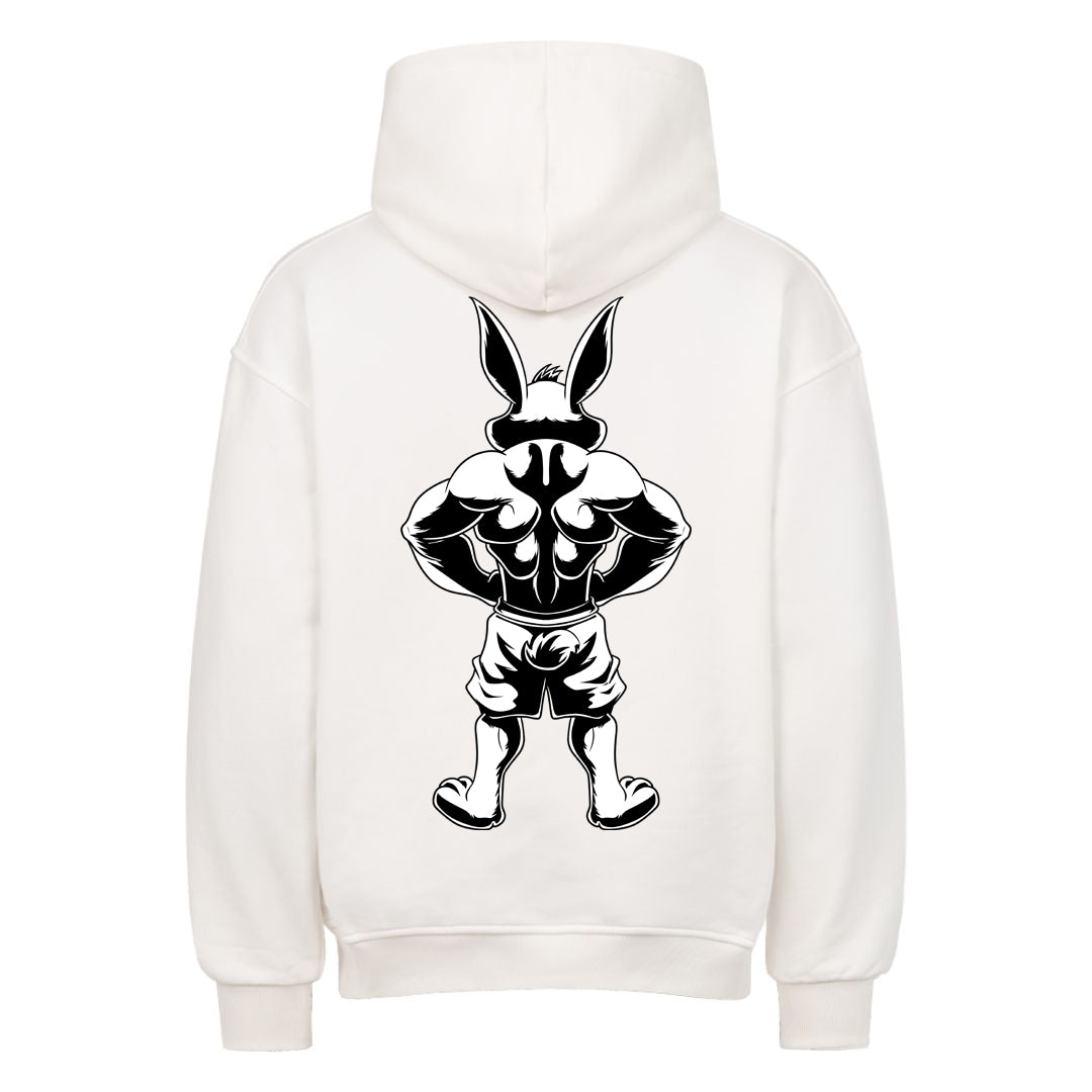 Bunny Flex B&W (Backprint) Oversized Hoodie