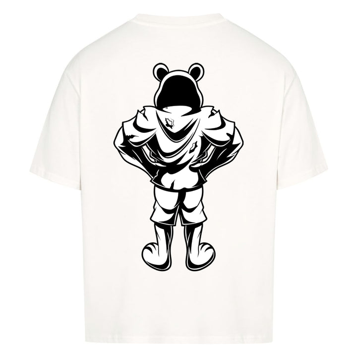 Bear (Backprint) B&WOversized Shirt