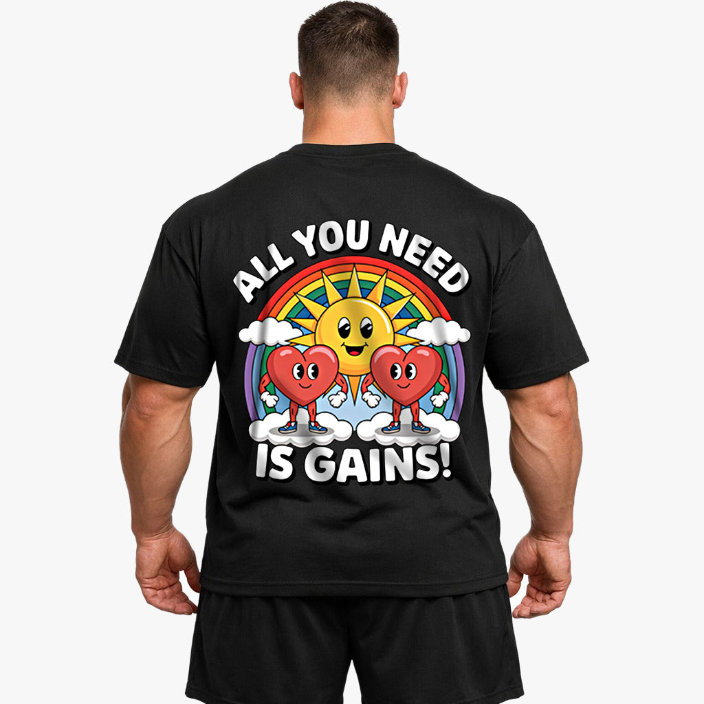 All you need Oversized (Backprint) Shirt