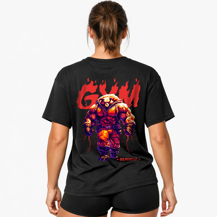 Gym-fire (Backprint) Oversized Shirt