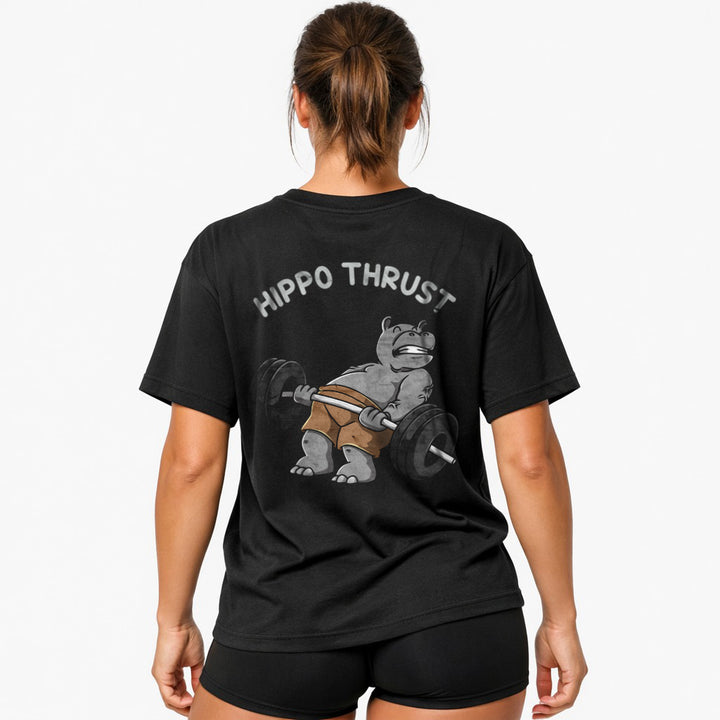 Hippo Thrust (Backprint) Oversized Shirt