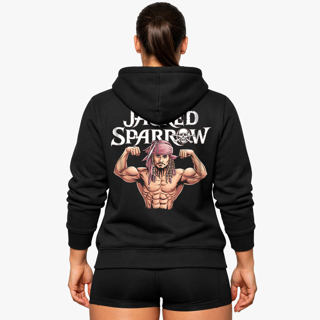 Jacked sparrow-hoodie (achterafdruk).