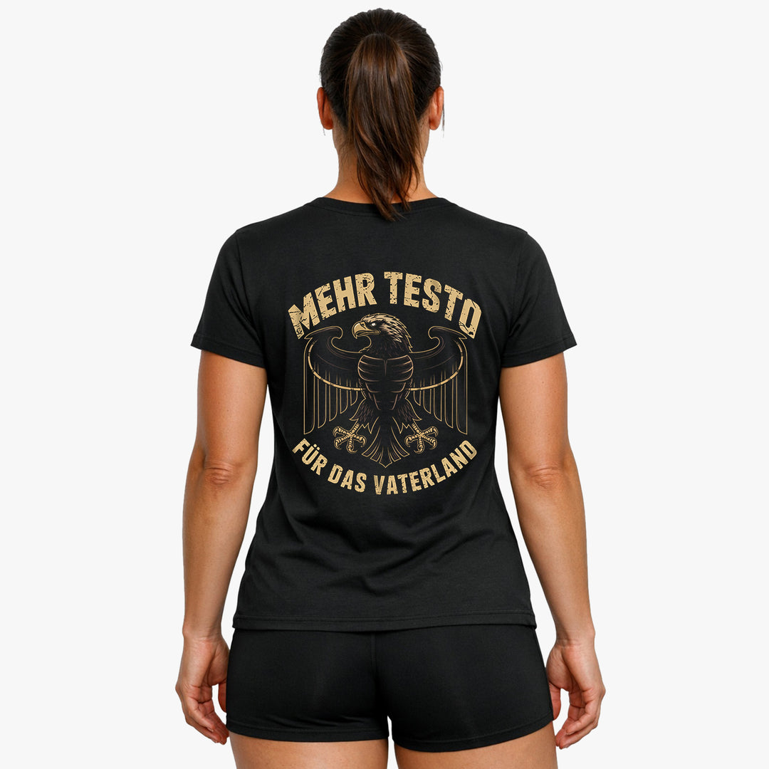 Mehr Testo (Backprint) T-Shirt