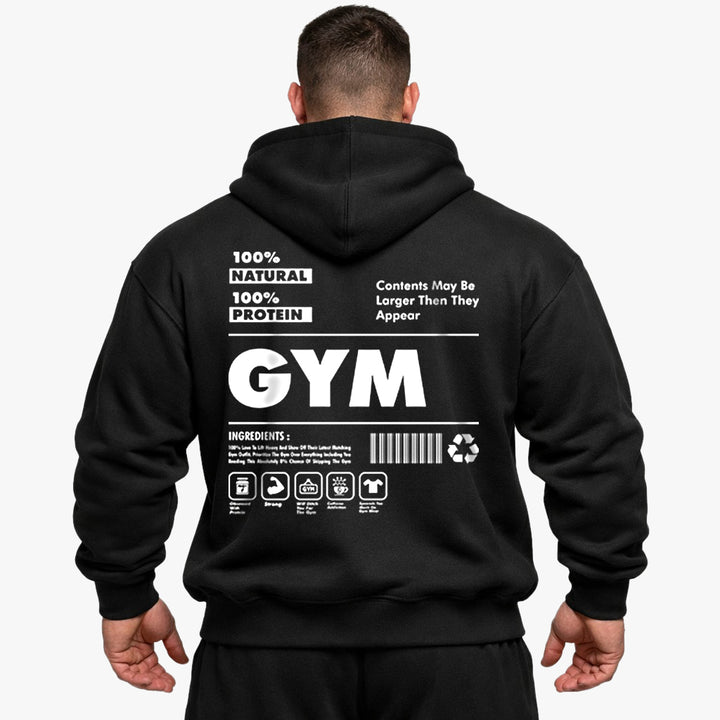 Natural Oversized (Backprint) Hoodie