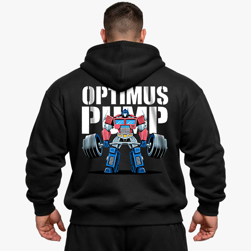 Sudadera con capucha extragrande Optimus Pump (estampado en la espalda)