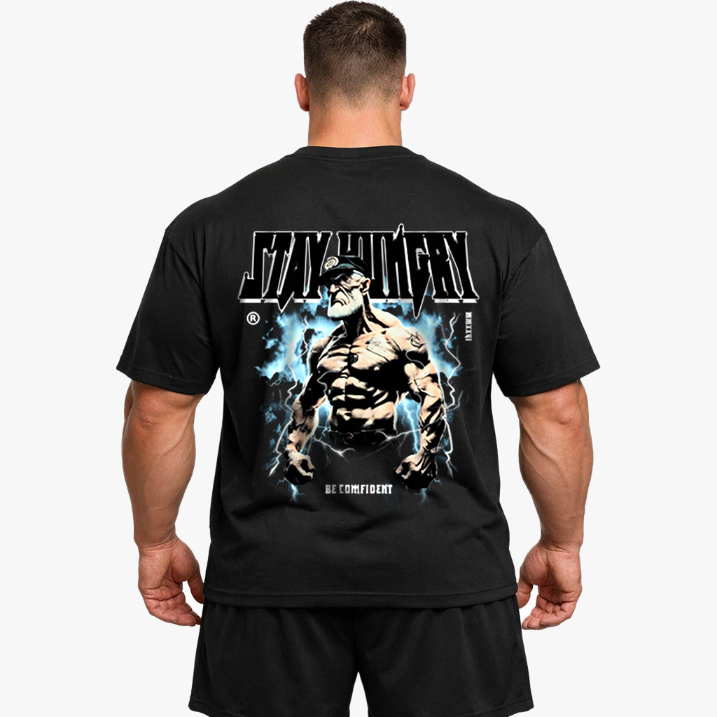 Camisa extragrande (estampado en la espalda) Stay Hungry