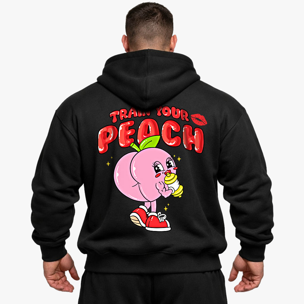 Train your Peach Oversized (Backprint) Hoodie