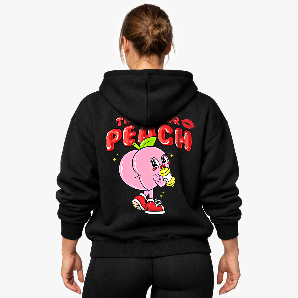 Train your Peach Oversized (Backprint) Hoodie