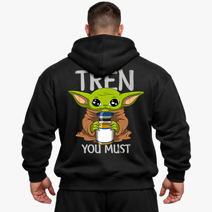 Tren you must (Backprint) Oversized Hoodie