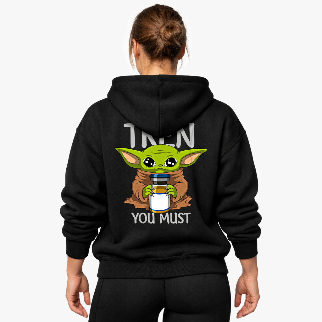 Tren you must (Backprint) Oversized Hoodie