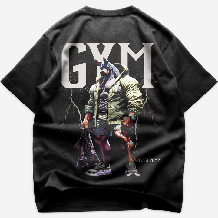 Gym-dog (Backprint) Oversized Shirt