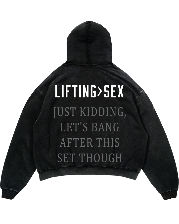 Lifting>sex Oversized Hoodie